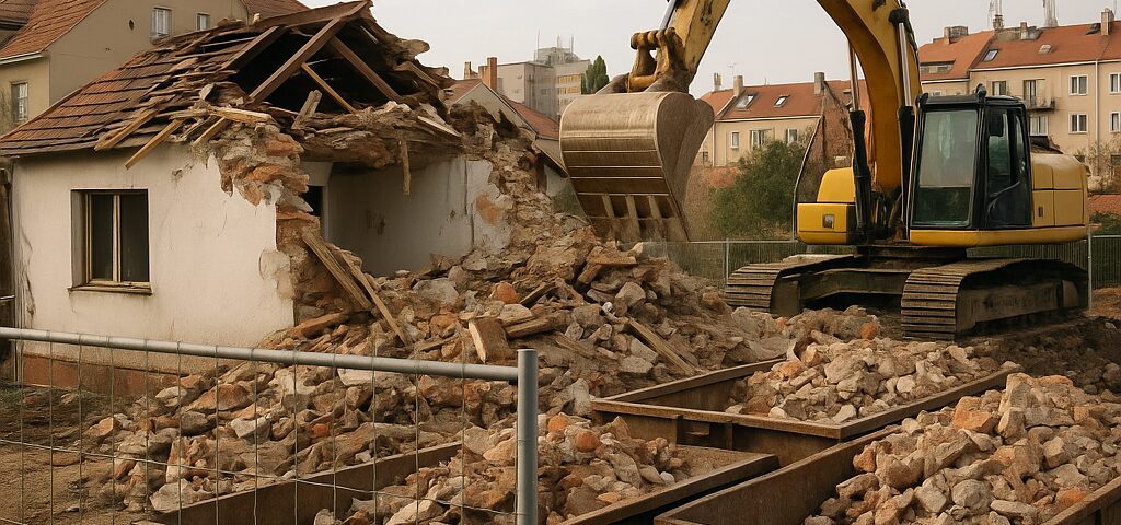Jak probíhá demolice domu nebo menší stavby krok za krokem - 2
