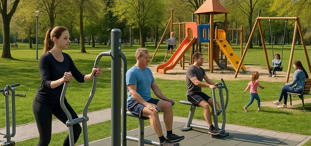 Outdoor fitness stroje menia parky na moderné športové zóny pre verejnosť - 2